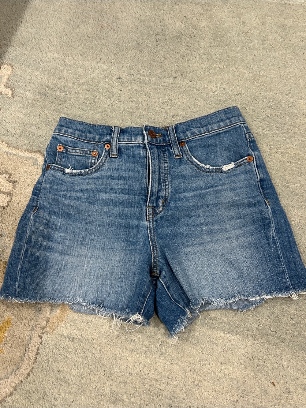 Madewell high rise denim short